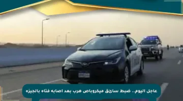 عاجل اليوم.. ضبط سائق ميكروباص هرب بعد إصابة فتاة بالجيزة